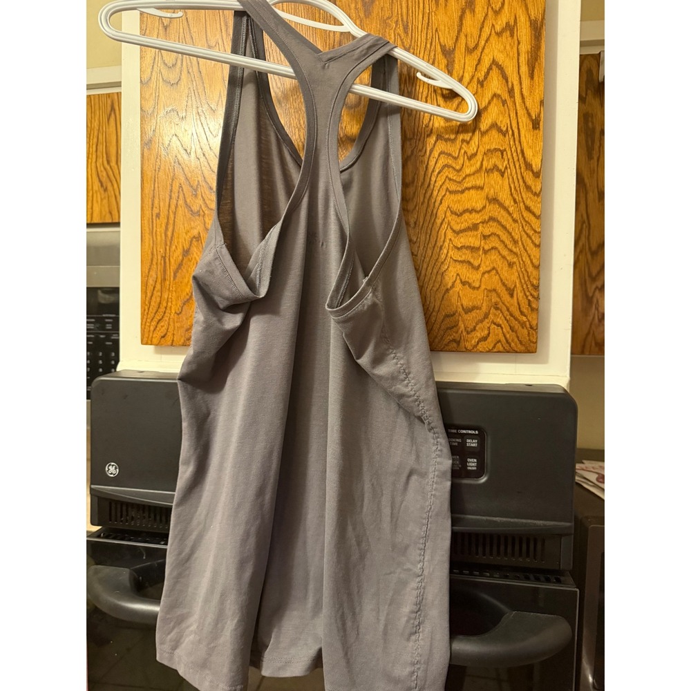 Athleta Gray Racerback Tank Top Womens Size‎ Small Tall ST Activewear Yoga Gym - Picture 2 of 3